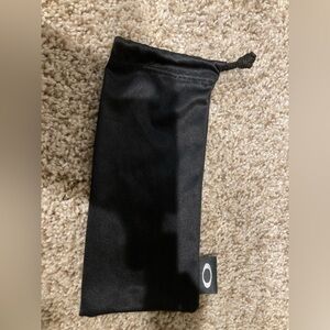 Black Oakley fabric sunglasses eyeglasses glasses pouch dust bag protection case